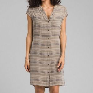 Prana women’s Buenos Dias dress, size M, cargo green, NWT